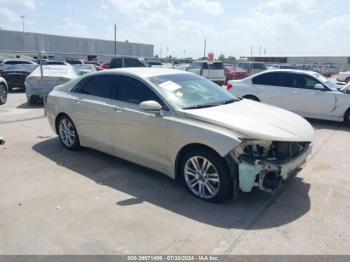  Salvage Lincoln MKZ Hybrid