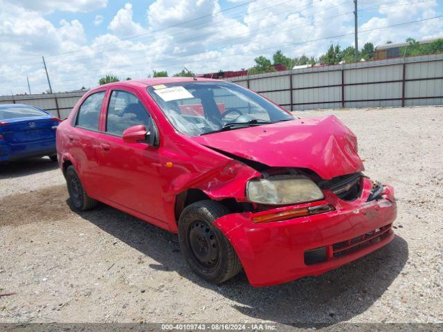  Salvage Chevrolet Aveo