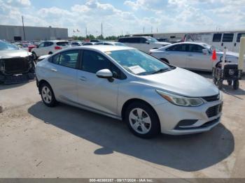  Salvage Chevrolet Cruze