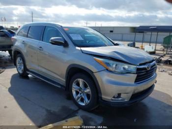  Salvage Toyota Highlander