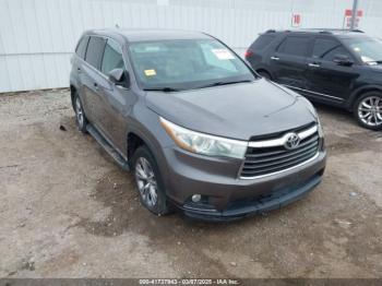  Salvage Toyota Highlander