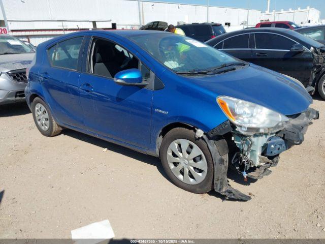  Salvage Toyota Prius c
