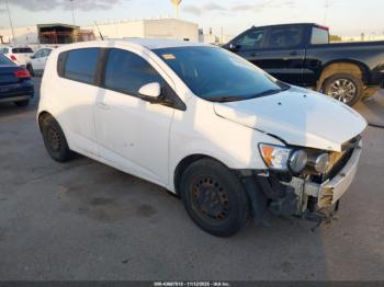  Salvage Chevrolet Sonic