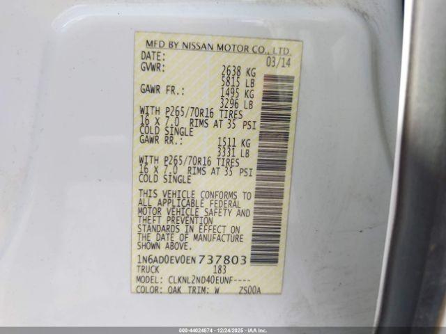 Nissan Frontier Sv Image 9