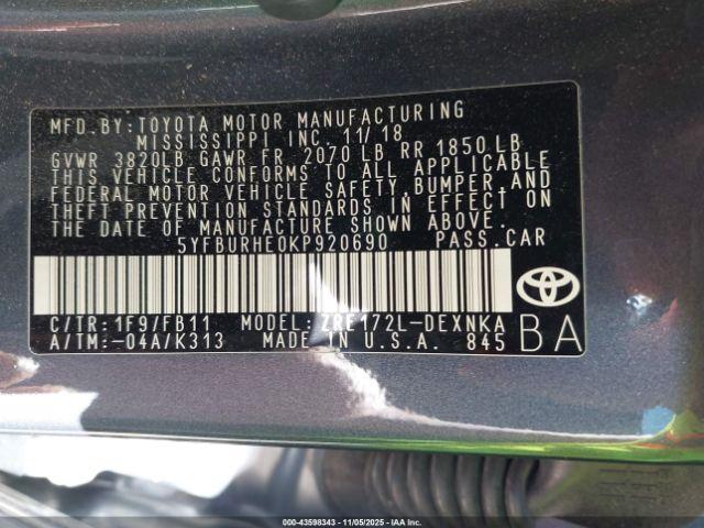 Toyota Corolla Le Image 5