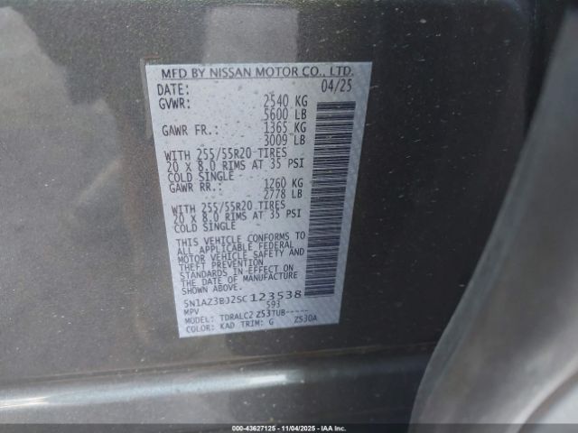 Nissan Murano Sv Image 18