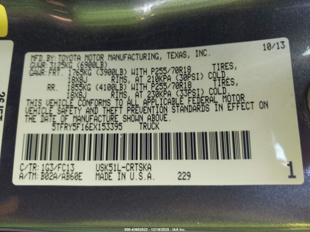 Toyota Tundra Sr5 5.7l V8 Image 6