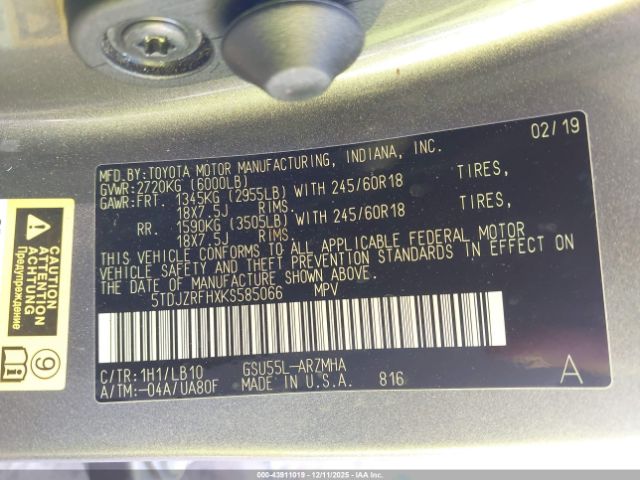 Toyota Highlander Xle Image 16