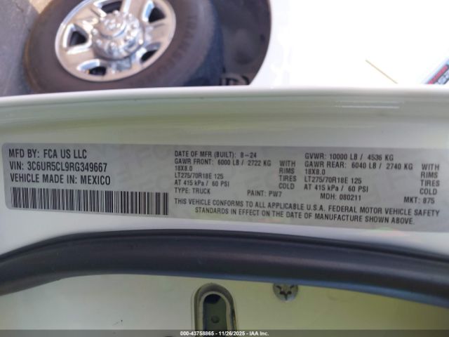 Ram 2500 Tradesman  4x4 6'4 Box Image 6