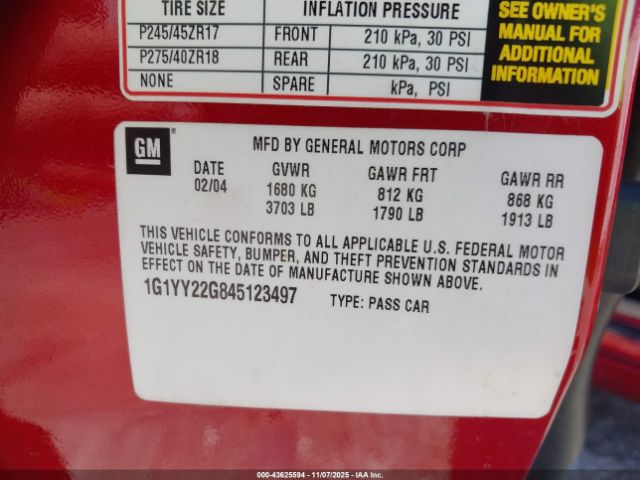 Chevrolet Corvette Image 19