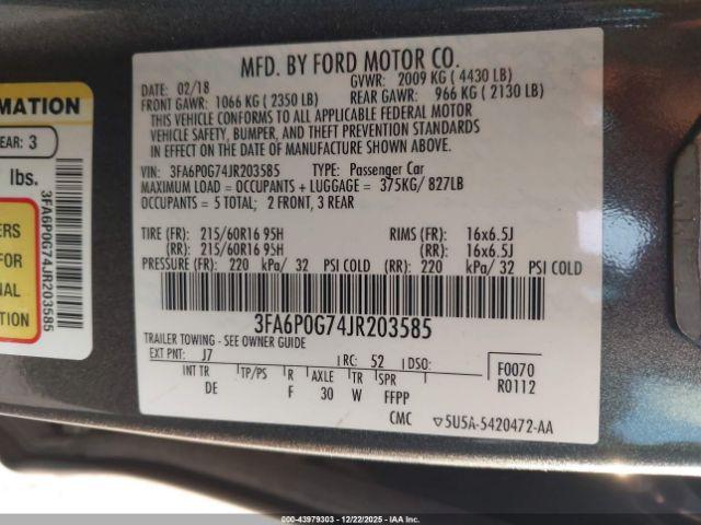 Ford Fusion S Image 18