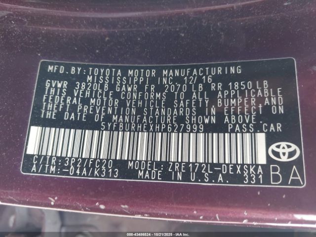 Toyota Corolla Se Special Edition Image 13