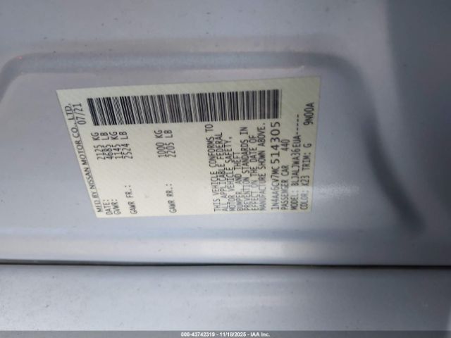 Nissan Maxima Sv Xtronic Cvt Image 6