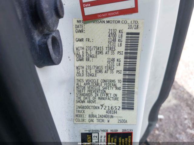 Nissan Frontier S Image 2