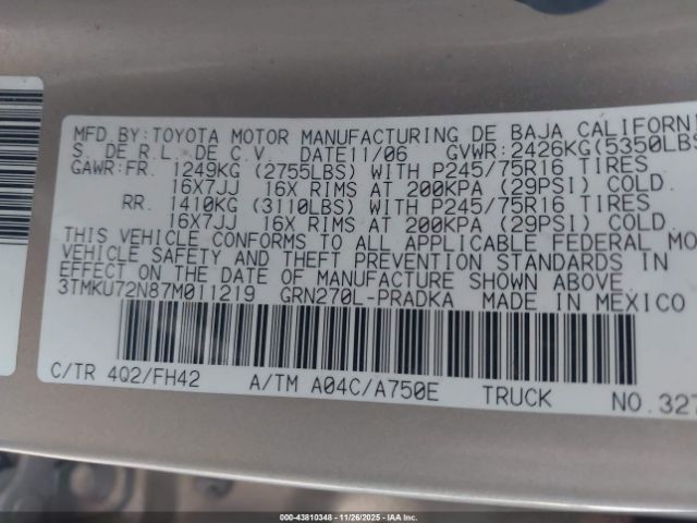 Toyota Tacoma Prerunner V6 Image 15