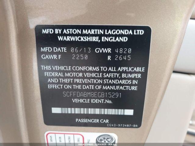 Aston Martin DB9 Volante Image 6