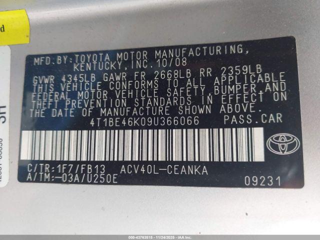 Toyota Camry Le Image 9