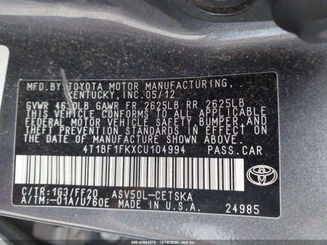 Toyota Camry Se Image 7