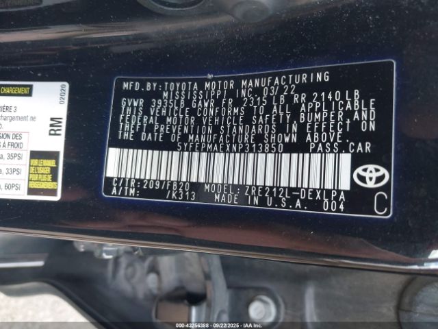 Toyota Corolla Le Image 16